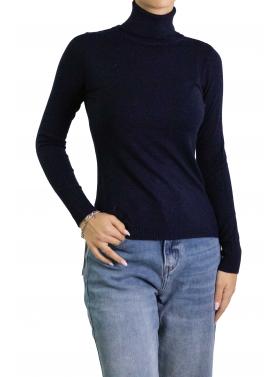 Maglia collo alto tinta unita 